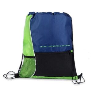 Drawstring bag with pocket