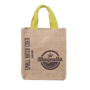 Nylon handle jute bag