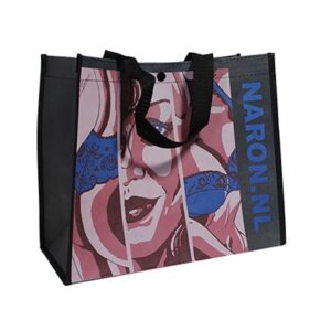 Nylon handle woven bag
