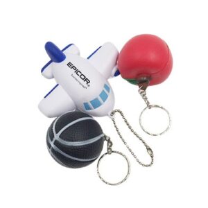 Stress ball keychain