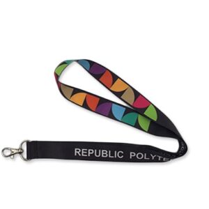 Polyester lanyard