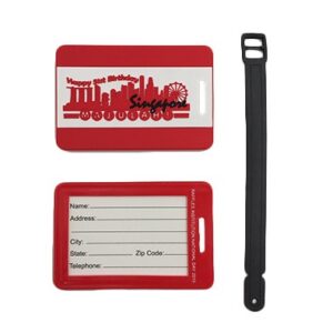 Soft rubber luggage tag