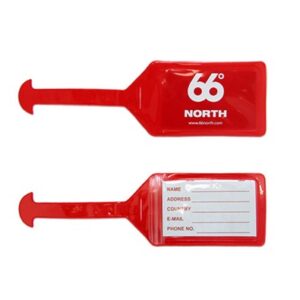 Plastic luggage tag