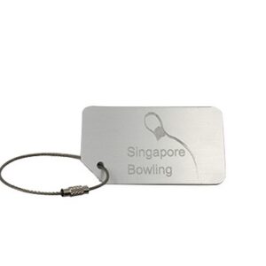 Metal luggage tag