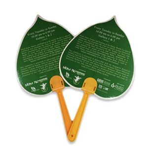 Common handle paper fan