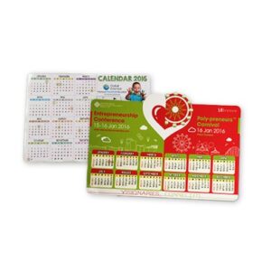 Calendar fridge magnet