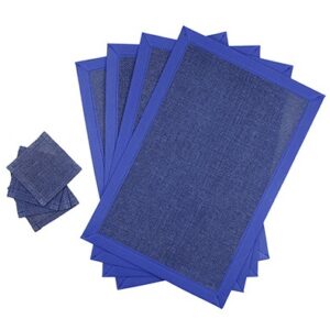Silk paper fabric mat