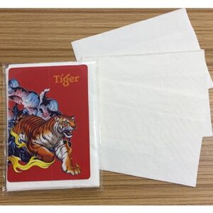 Tissue packet with card