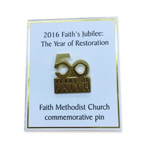 Collar pin with card