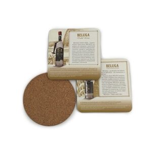 Soft cork coaster