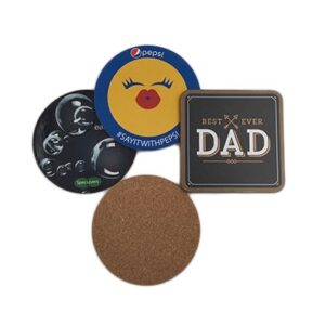 Hard cork coaster