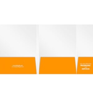 3 Panel corporate folder