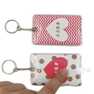 PVC keychain+led