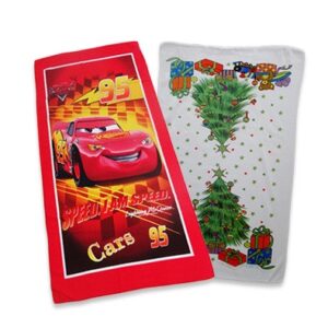 Printed microfiber towel