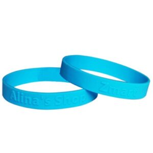 Embossed wristband