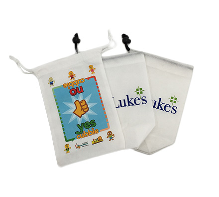 Non woven drawstring pouch
