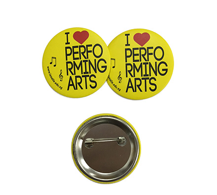 Metal backing badge