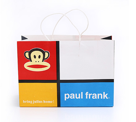 Twisted handle bag