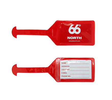 Plastic luggage tag