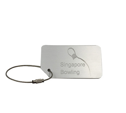 Metal luggage tag