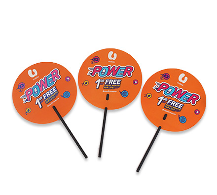 Long handle fan