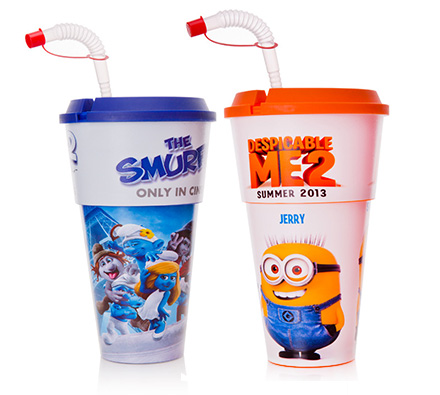 Cup with straw