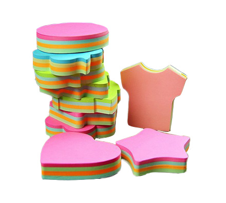 Die cut shape pad