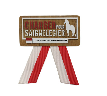 Plastic badge