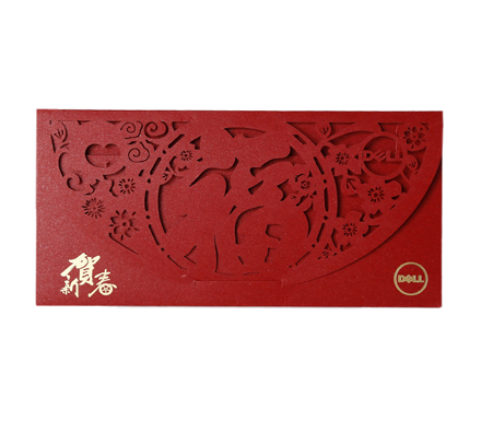 Die-cut red packet